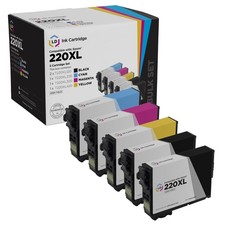 LD 5pk for Epson 220 XL T220XL Ink Cartridges Expression XP-320 XP-420 XP-424 picture