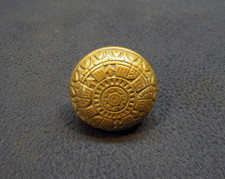 Beautiful Antique Decorative Eastlake Brass Door Knob - Peterborough K-20300 picture