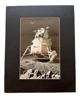 Alan Bean Signed Apollo 12 Moon Landing Photo NASA Astronaut Autograph picture
