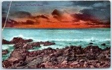 Postcard - Sunset on the Pacific Ocean picture
