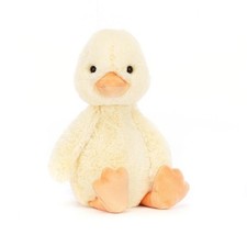 Jellycat Bashful Duckling Plush Toy NWT Authentic With Dust Bag Original Medium picture