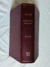 1849 Thomas Moore Poetical Works Complete One Vol-1  HC picture