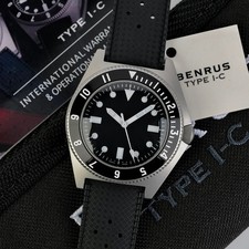 Benrus Type I-C Original Military Dive Watch | Black Dial Watch T1C-BB-BK-SS NEW picture