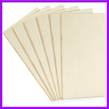 Customizable 6 Pack Wooden Craft Boards - 10.6 x 7 x 0.25 Inches for Artists picture