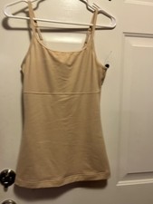 MAIDENFORM Top Solutions size MEDIUM Camisole Shaper Style 3266 BEIGE NW0T picture