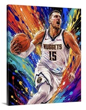 Denver Nuggets Nikola Jokić Canvas 16X20 Champions NBA 2023 Champs Jokic picture