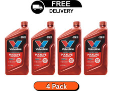 Valvoline MaxLife High Mileage 10W-30 Synthetic Blend Motor Oil 1 Quart - 4 Pack picture