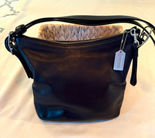 H2S-9326 Vintage Coach Legacy Slim  Hobo Shoulder Bag. Silver hardware & hangtag picture