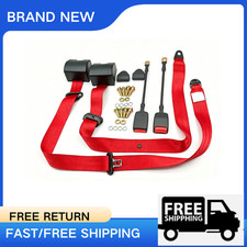 2Pc Front Retractable Safety Seat Belt Red for Toyota 4Runner picture