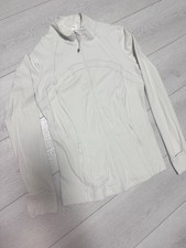 Lululemon Define Jacket Nulu Women’s Size 12 Cream Ivory Full Zip Athletic picture