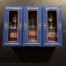 2022 Keith Hernandez Ron Darling Gary Cohen NY Mets 3 Bobblehead GKR SGA Set picture
