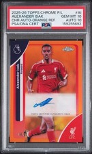2025-2026 TOPPS CHROME PREMIER LEAGUE CHROME AUTO Liverpool Alexander Isak /25 picture