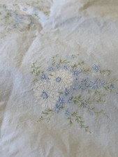 Full/Queen Rachel Ashwell Shabby Chic Couture Brown Label Corsage Blue Duvet picture
