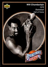 1992-93 UD #17 Wilt Chamberlain - Basketball Heroes HOF  picture