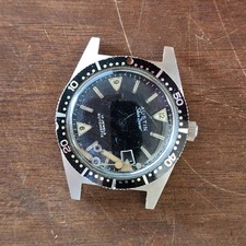 VTG Austin Watch Co. Skin Diver Dial, Hands, Case & Crown Set - As Is -For Parts picture