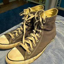 Converse Chuck Taylor All Star Unisex High Top Gray Canvas Lace-Up Sneaker picture