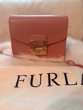 Furla handbag crossbody baby pink gold chain NEW picture