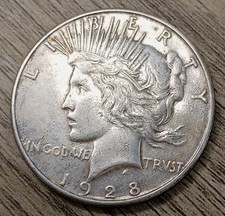 1928-S VF+ *Better Date* Peace Dollar - Low Shipping picture