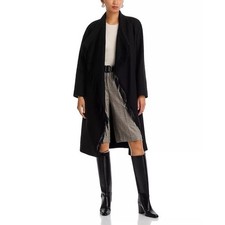 NWT IRO Nicky Wool Cashmere Blend Shawl Collar Long Sleeve Wrap Coat 40 Large picture