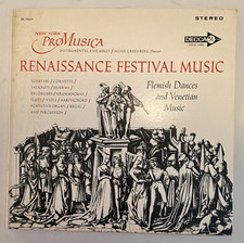 Decca New York Pro Musica Renaissance Festival Music LP Vinyl 12