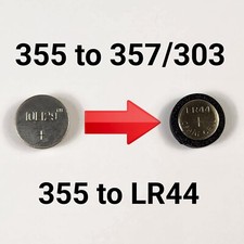 355 to 357 303 LR44 Battery Adapter Spacer Bushing for LED Hamilton Omega Pulsar picture