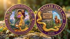 Garfield Odie Tangled Fairy Tale Commemorative Coin 2026 picture