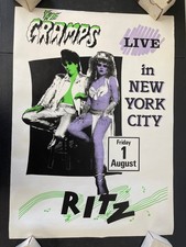 The Cramps Ritz NYC 1986 Original Silkscreen Concert Poster picture