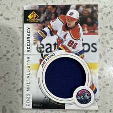 23-24 UD SP Game Used ASA-4 Jack Hughes 01/25 picture