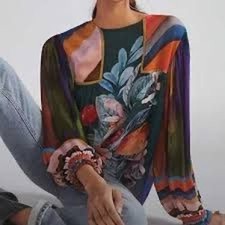Bl^nk London Miranda Blouse Green Electric 2XL picture