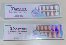 BTArtbox X-Coat Soft Gel Full Cover Nails Milky White and Soft Pink picture