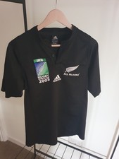 Adidas New Zealand All Blacks Rugby Union 2003 World Cup Jersey Shirt M #P picture