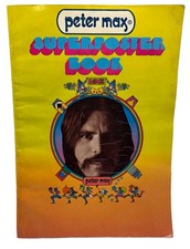 Vintage 1971 Peter Max Artist Super Poster Book 16”x11” w/ Fold Out Pop Art READ picture