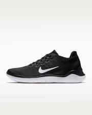 Nike Free RN 2018 Black White Lace Up Running Sneakers 942837-001 Women's Sizes picture