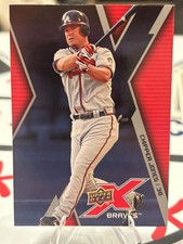 Chipper Jones 2009 Upper Deck X #4 2 Card Min See Desc picture