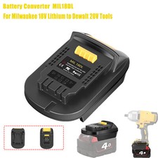 1PCS Battery Adapter Converter for Milwaukee 18V Lithium to Dewalt 20V Tools picture
