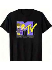 Men'S Retro MTV Logo Cotton T-Shirt - Breathable, Comfort Fit for Casual picture