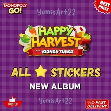 Monopoly Stickers Go HAPPY HARVEST ALBUM - Fast & Safe Delivery picture