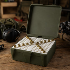 556/223 Double Ammo Box – 100+ Round Storage Case with Removable Tray Inserts picture