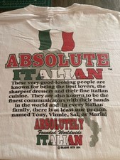 Vintage 1994 Absolute Italian Wild Oats T-Shirt Size L Single Stitch Rare USA picture