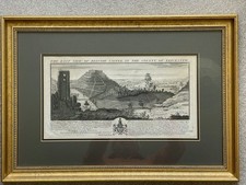 Framed Antique Engraving Belvoir Castle Leicestershire picture
