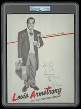 Louis Armstrong signed autograph 8x11 Print The Ambassador of JAZZ PSA Slabbed picture