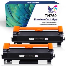 2PK High Yield TN760 Toner Cartridge For Brother MFC-L2710DW HL-L2395DW Toner picture