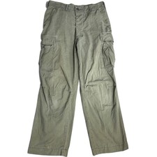 Vintage 1967 Vietnam Era OG 107 Cotton Poplin Tropical Combat Cargo Pants 31x31 picture