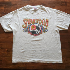 VTG 1994 Saratoga Horse Race Course T Shirt Size XL Single Stitch Made In USA picture