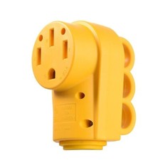 NEMA 14-50R RV Replacement Female Plug, 125/250V 50 Amp with Disconnect Handle picture