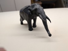 Small Antique Japanese Meiji Bronze Elephant Signed Seiya 5 1/2 