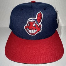 Vintage Cleveland Indians Hat/Cap. Chief Wahoo. SnapBack. New. MLB Official. 90s picture