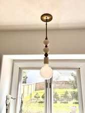 Pigeon Toe Ceramics Pendant Light Made In Oregon Brass And Ceramic picture