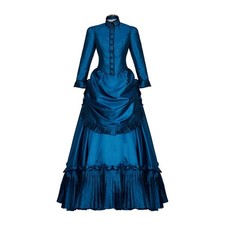 SFWXCOS Ghosts Hetty Cosplay Costume Dress Vintage Victorian Bustle Dress Civil picture