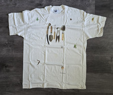 VTG 1997 Relevant Products Garden Tools T Shirt Art Multi Print Nature Cream XL picture